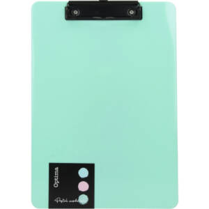 Клипборд Optima, А4, пастелни цветове, асорти