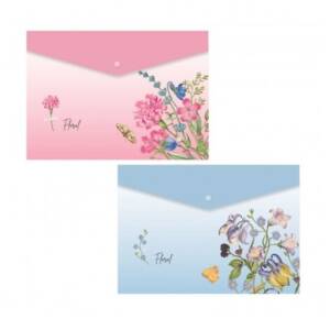 Папка с копче, A5, PP, Floral