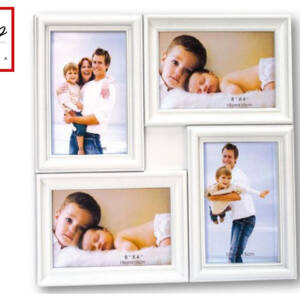 Рамка за снимки Malaga за 4бр 10/15, бяла