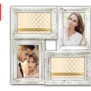 Рамка за снимки галерия Valencia за 4 броя 10х15 см, пластмасова