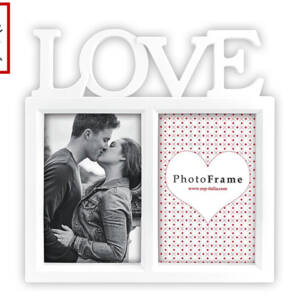 Рамка за снимки Madeira за 2бр. 10x15см, пластмасова, бяла