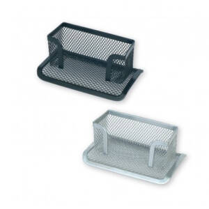 Поставка за визитки, метална мрежа, сива