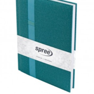 Бележник 17х24 термо с лента и ластик за химикалка, 168 л.